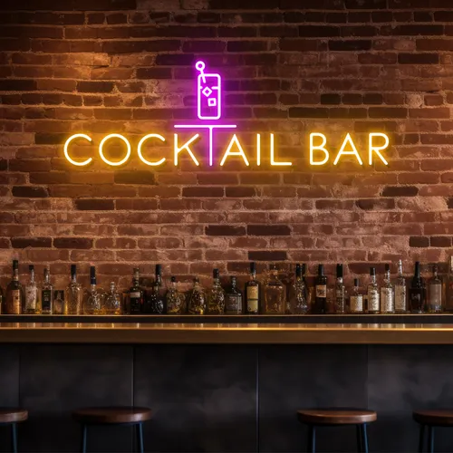 Bold Cocktail Bar Neon Sign - Imprint Now - NZ