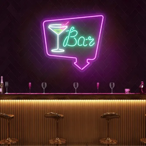 Chic Martini Bar Neon Sign - Imprint Now - NZ