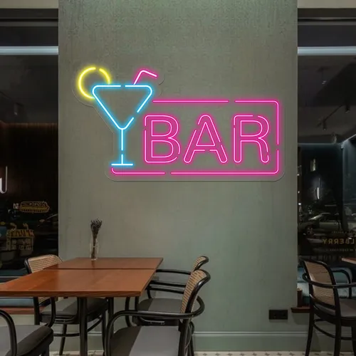 Vibrant Martini Neon Bar Sign - Imprint Now - NZ