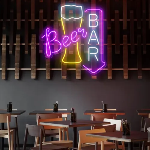 Lively Beer Glass Bar Neon Sign - Imprint Now - NZ