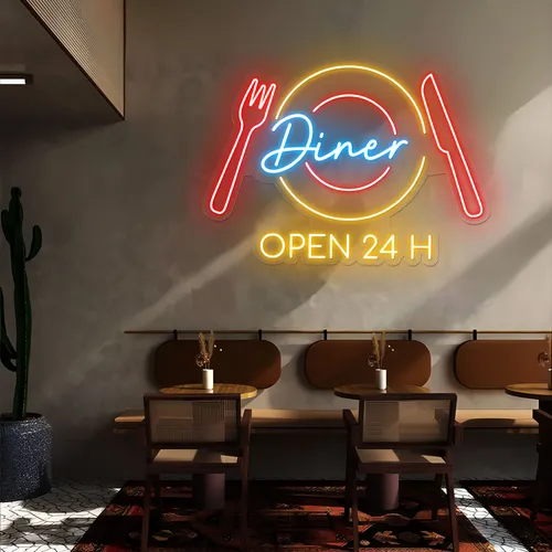 Neon Diner Sign - Imprint Now - NZ