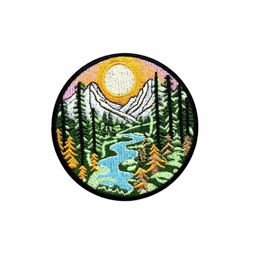 Coloful Mountain Valley Patch - Imprint Now - NZ