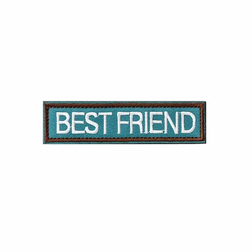 Blue and Brown Best Friend Patch - Imprint Now - NZ