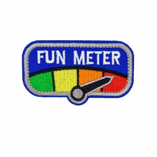 Blue and Grey Fun Metre Patch - Imprint Now - NZ