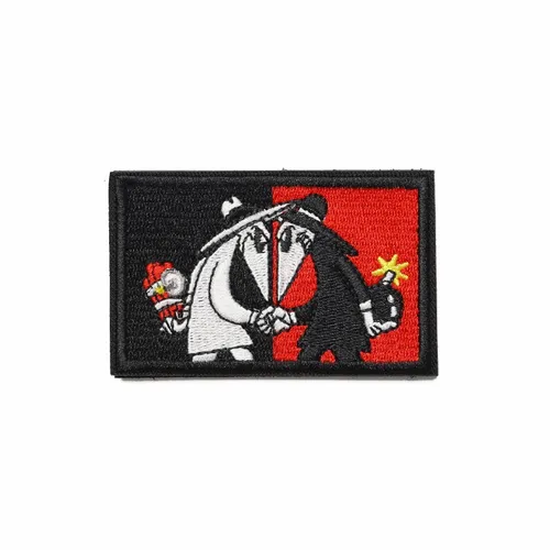 Black and Red White Hat vs Black Hat Patch - Imprint Now - NZ