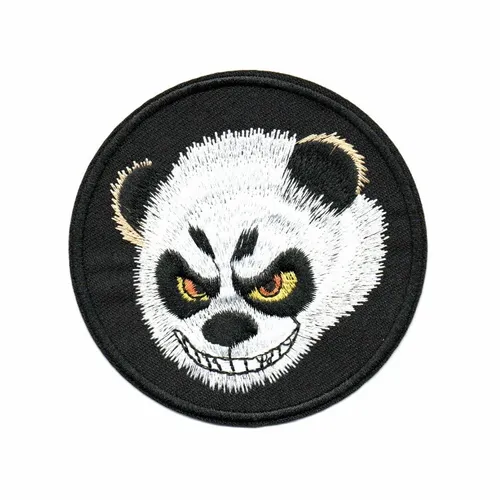 Black Angry Panda Patch - Imprint Now - NZ