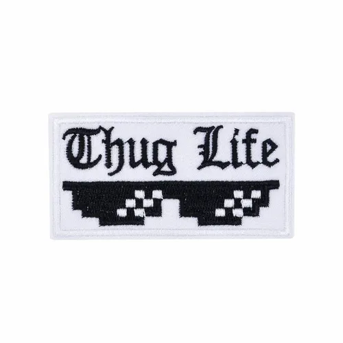 Black and White Thug Life Patch - Imprint Now - NZ