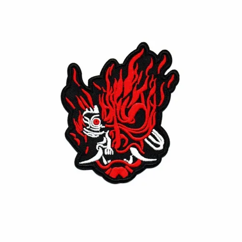 Red and White Oni Patch - Imprint Now - NZ