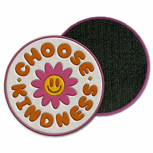 Round Choose Kindness Velcro Patch - Imprint Now - NZ