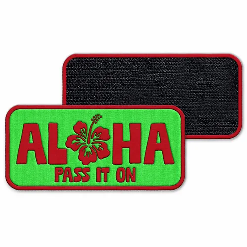 Rectangle Aloha Velcro Patch - Imprint Now - NZ