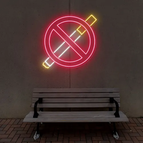 Strictly No Smoking Neon Sign - Imprint Now - NZ