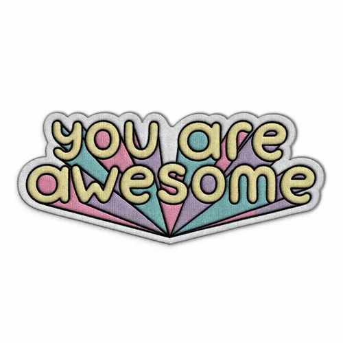 You Are Awesome Iron On Patch - Imprint Now - NZ