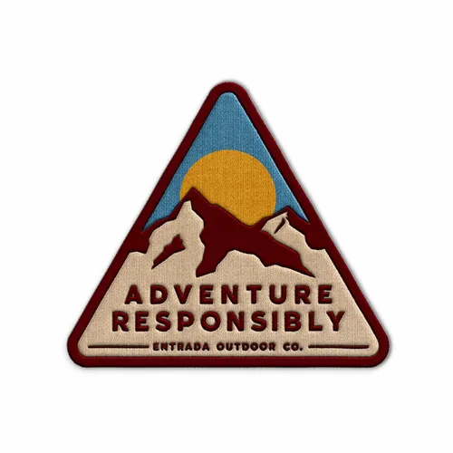 Triangle Adventure Responsibly Iron On Patch - Imprint Now - NZ