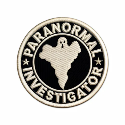 Round Paranormal Investigator Iron On Patch - Imprint Now - NZ