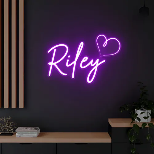 Riley Heart Neon Sign - Imprint Now - NZ