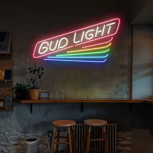 Rainbow Bud Light Neon Sign - Imprint Now - NZ