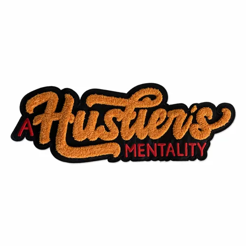 Hustler's Mentality Letterman Jacket Patch - Imprint Now - NZ