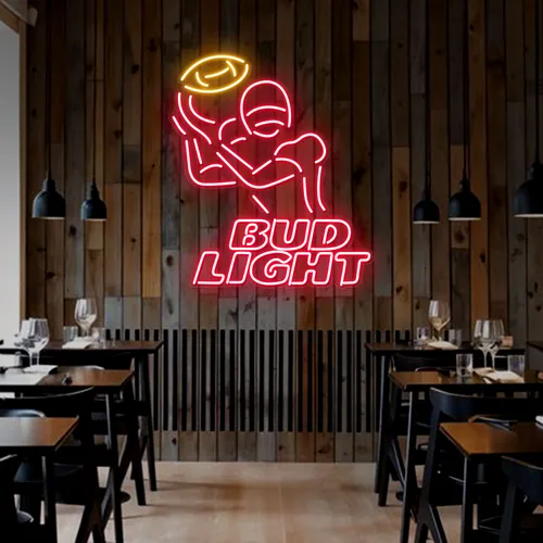 Team Football Bud Light Neon Sign - Imprint Now - NZ