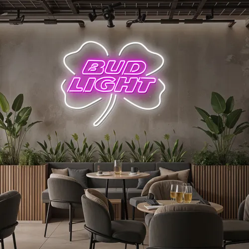 Lucky Clover Bud Light Neon Sign - Imprint Now - NZ