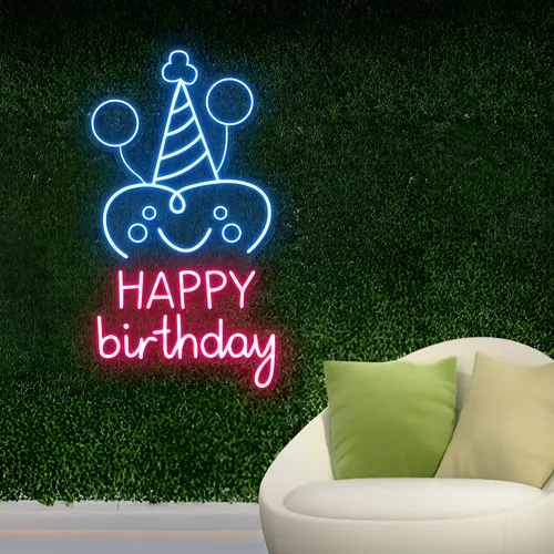 Celebrate Happy Birthday Neon Sign - Imprint Now - NZ