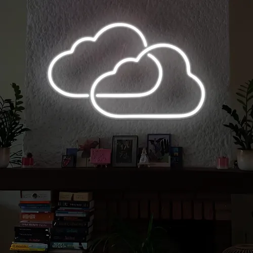 Twin Cloud Neon Signs - Imprint Now - NZ