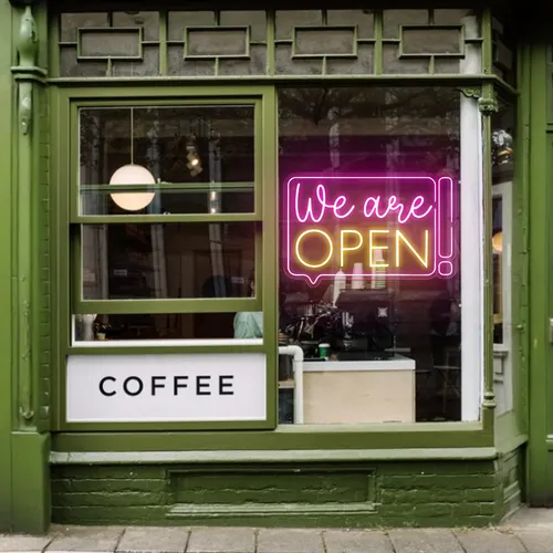 Striking Open Neon Sign - Imprint Now - NZ