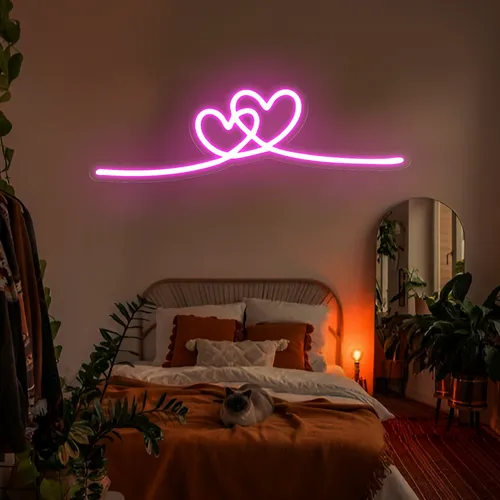 Infinity Heart Pink Neon Sign - Imprint Now - NZ
