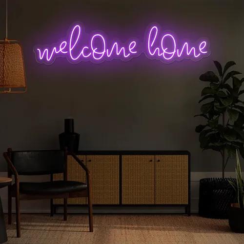 Welcome Home Neon Sign - Imprint Now - NZ