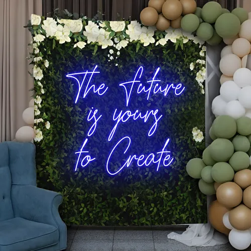 Motivating The Future is Yours to Create Neon Sign - Imprint Now - NZ