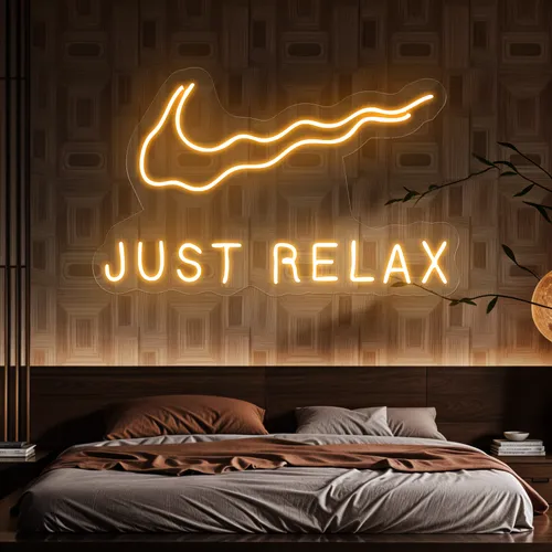 Nike Just Relax Neon Sign - Imprint Now - NZ