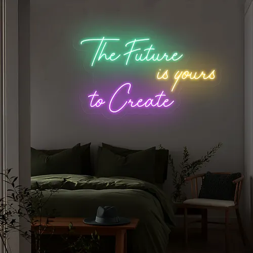 Visionary The Future is Yours to Create Neon Sign - Imprint Now - NZ