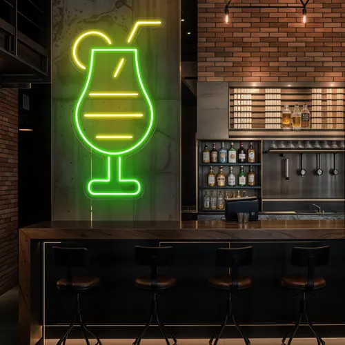 Sparkling Toast Glass Neon Sign - Imprint Now - NZ