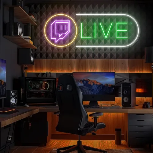 Twitch Live Streaming Neon Sign - Imprint Now - NZ