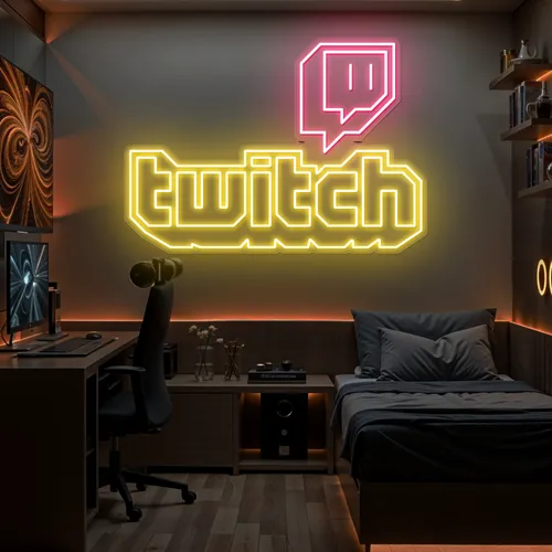 Twitch Bold Glow Neon Sign - Imprint Now - NZ
