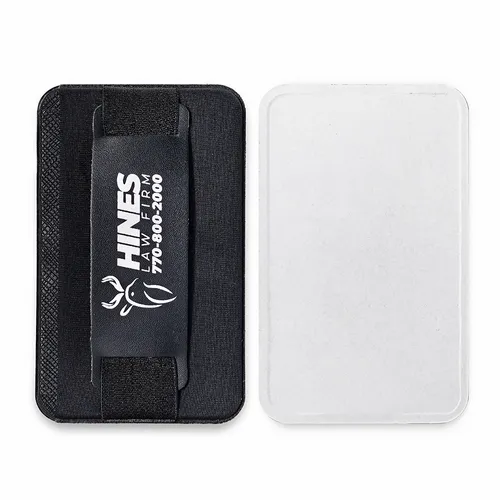 Leather Phone Wallet with Hand Grip - Imprint Now - NZ