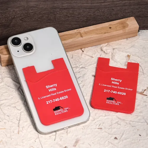 Silicone Phone Wallet Card Holder - Imprint Now - NZ