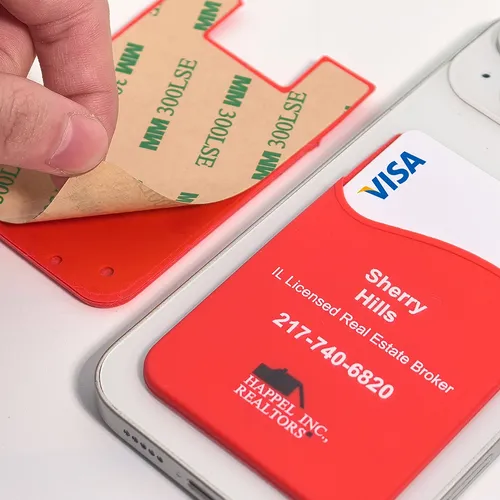Silicone Phone Wallet Card Holder - Imprint Now - NZ