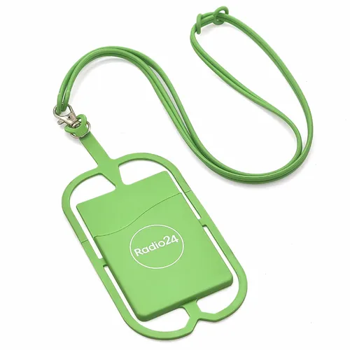 Lanyard Silicone Phone Wallet Holder - Imprint Now - NZ