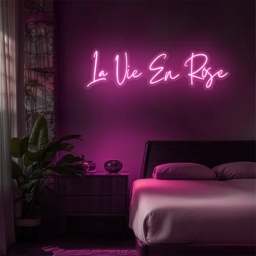 La Vie En Rose Neon Sign - Imprint Now - NZ