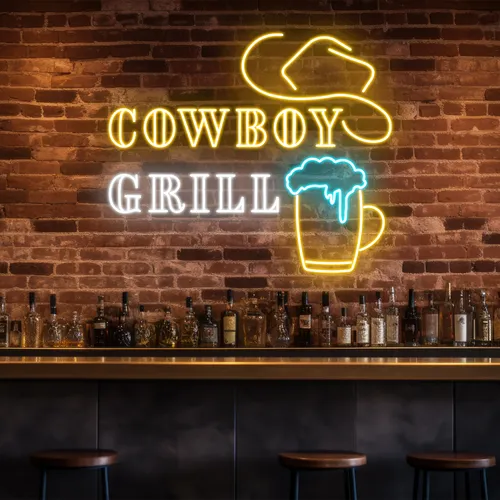 Cowboy Grill Neon Sign - Imprint Now - NZ