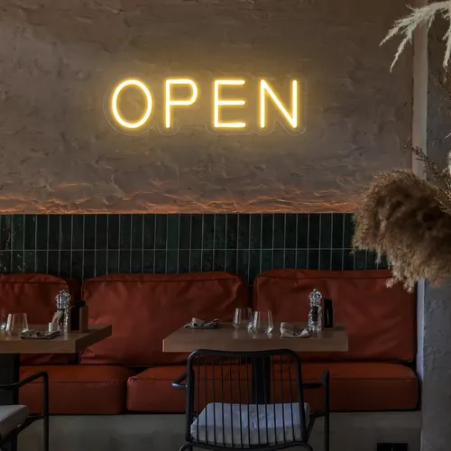 Open Block Neon Sign - Imprint Now - NZ