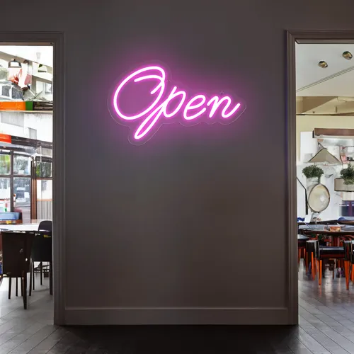 Open Script Neon Sign - Imprint Now - NZ