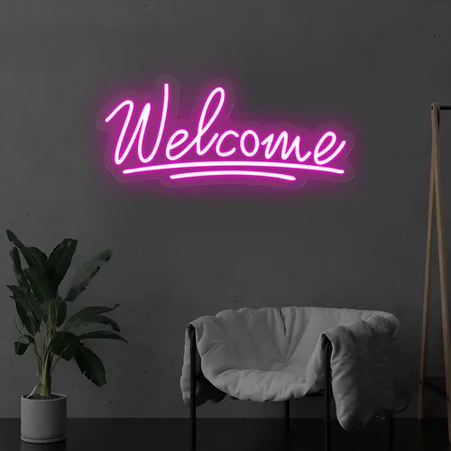 Welcome Underline Neon Sign - Imprint Now - NZ