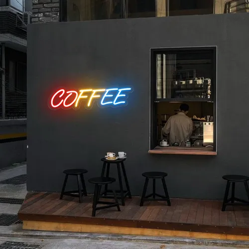 Multicolour COFFEE Neon Sign - Imprint Now - NZ