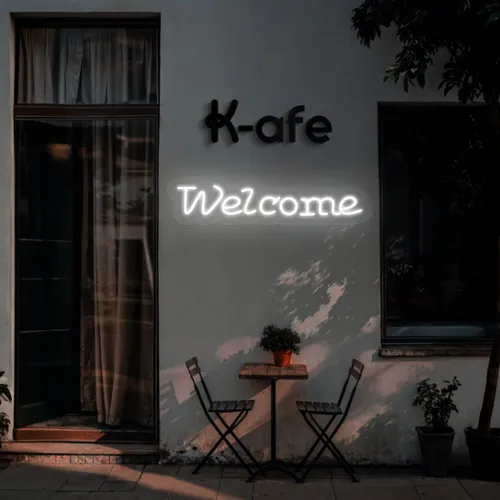 Welcome Script Neon Sign - Imprint Now - NZ
