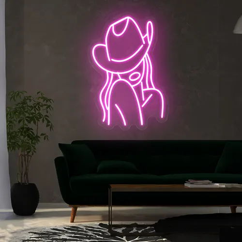 Mini Cowgirl Neon Sign - Imprint Now - NZ