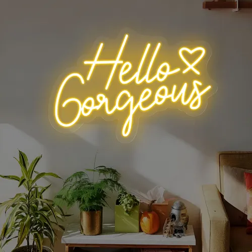 Hello Gorgeous Neon Sign - Imprint Now - NZ