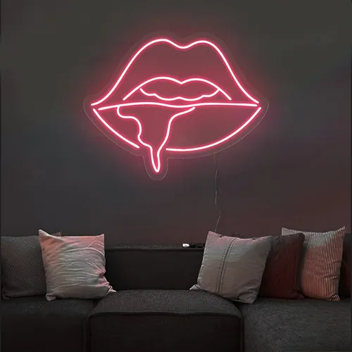 Dripping Lips Neon Sign - Imprint Now - NZ