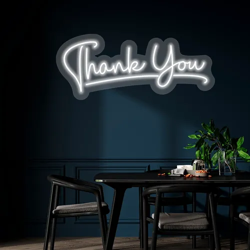 Custom Neon Thank You Sign