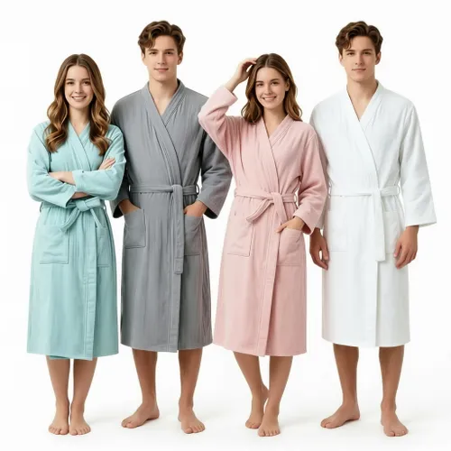 4 Layer Gauze Cotton Bathrobes - Imprint Now - NZ